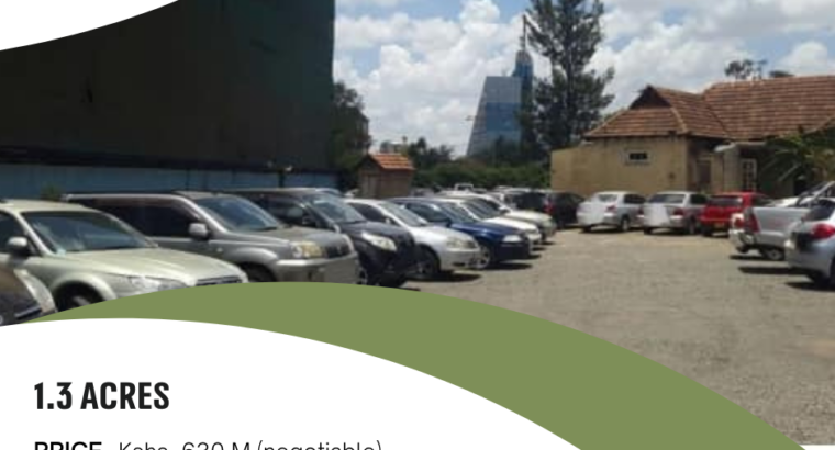 Vacant 1.3 Acre Plot for Sale in UpperHill Nairobi